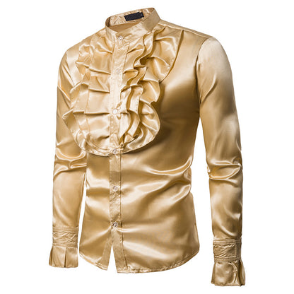 Steampunk-Satinhemd für Herren