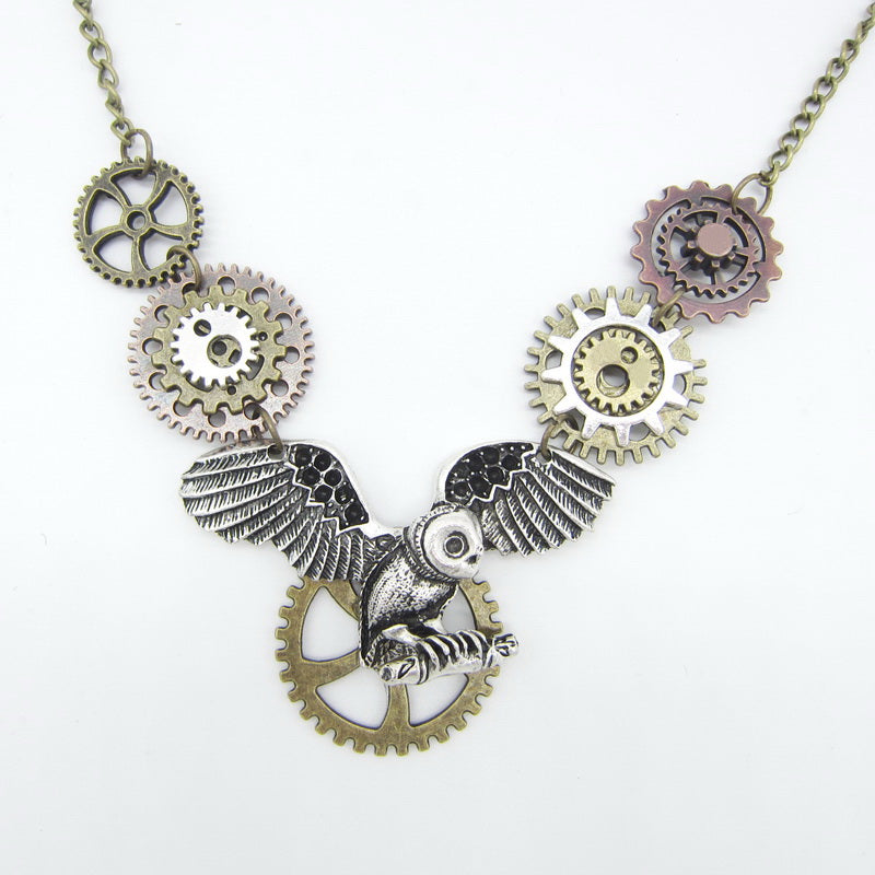 Steampunk-Eulenanhänger