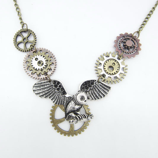 Steampunk-Eulenanhänger