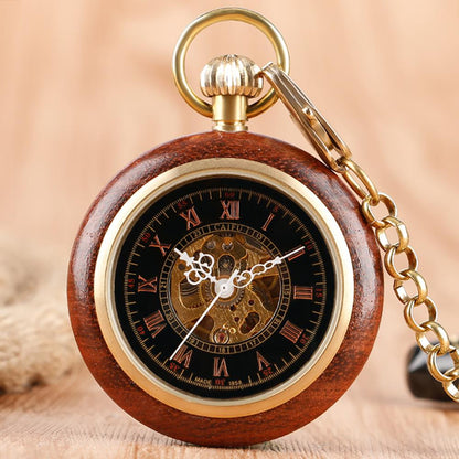 Taschenuhr aus Holz