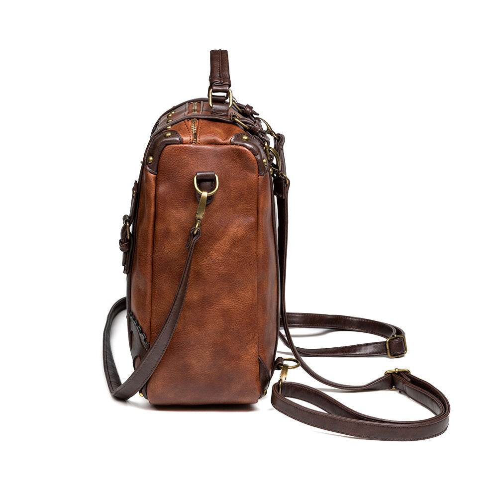 Steampunk-Tasche aus Kunstleder / PU