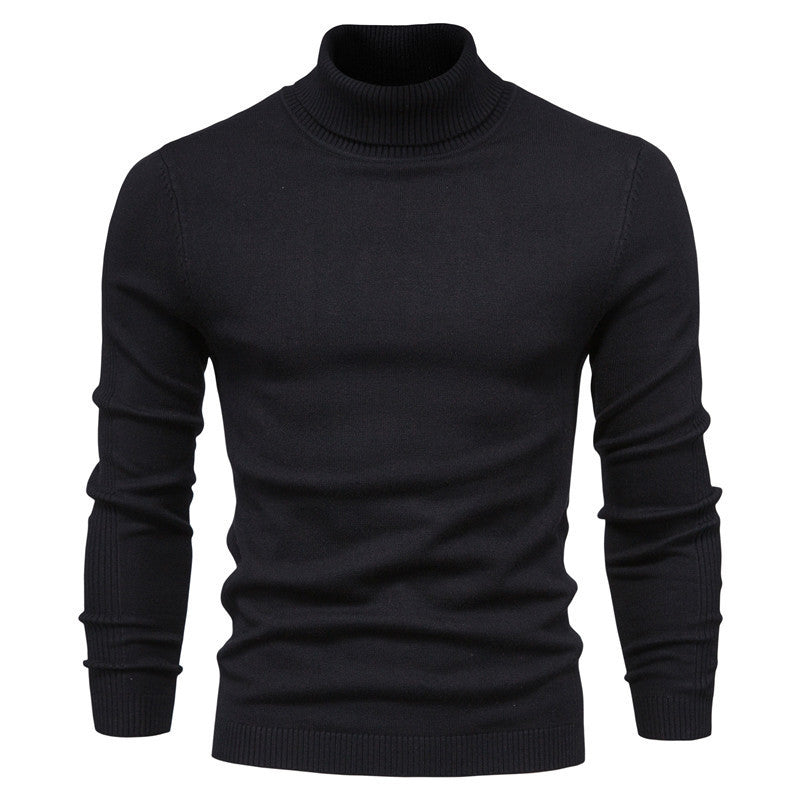 Slim-Fit-Rollkragenpullover für Herren