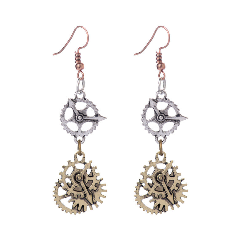 Steampunk-Zahnrad-Ohrringe