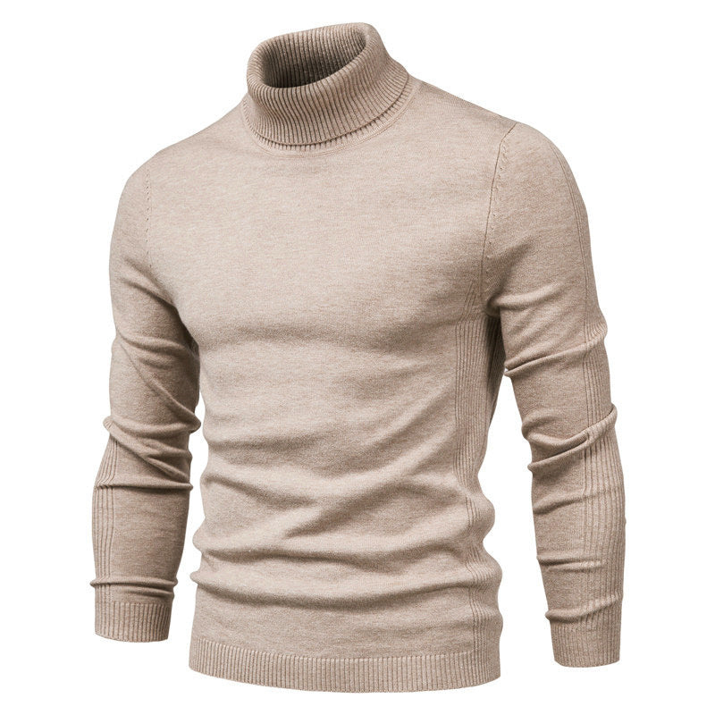Slim-Fit-Rollkragenpullover für Herren