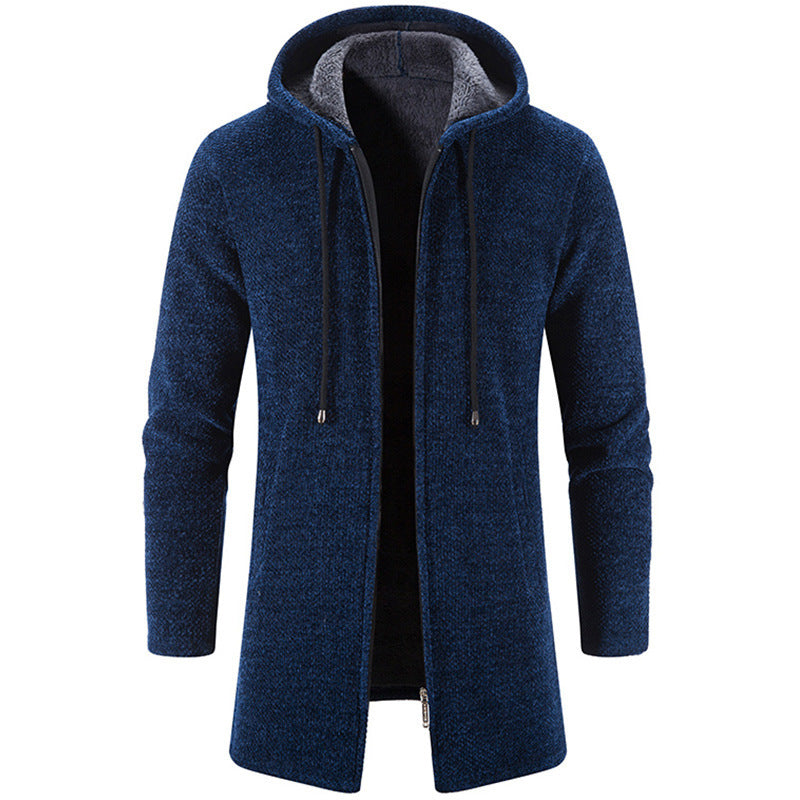 Herren-Kapuzenstrickjacke
