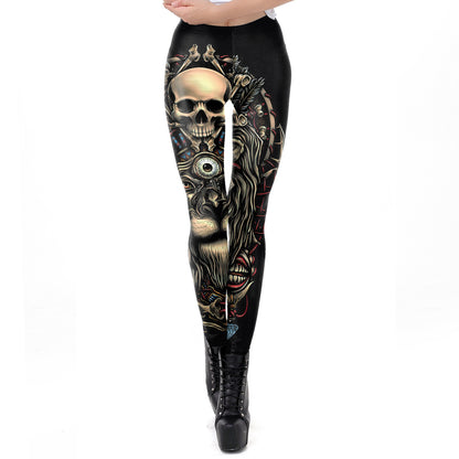 Totenkopf-Leggings