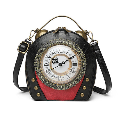 Steampunk-Uhr-Handtasche