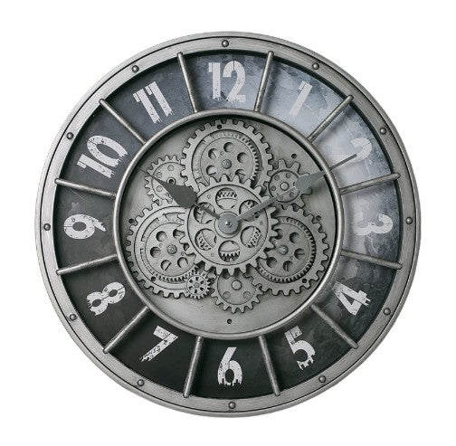 Vintage Steampunk-Uhr mit freiliegendem Uhrwerk