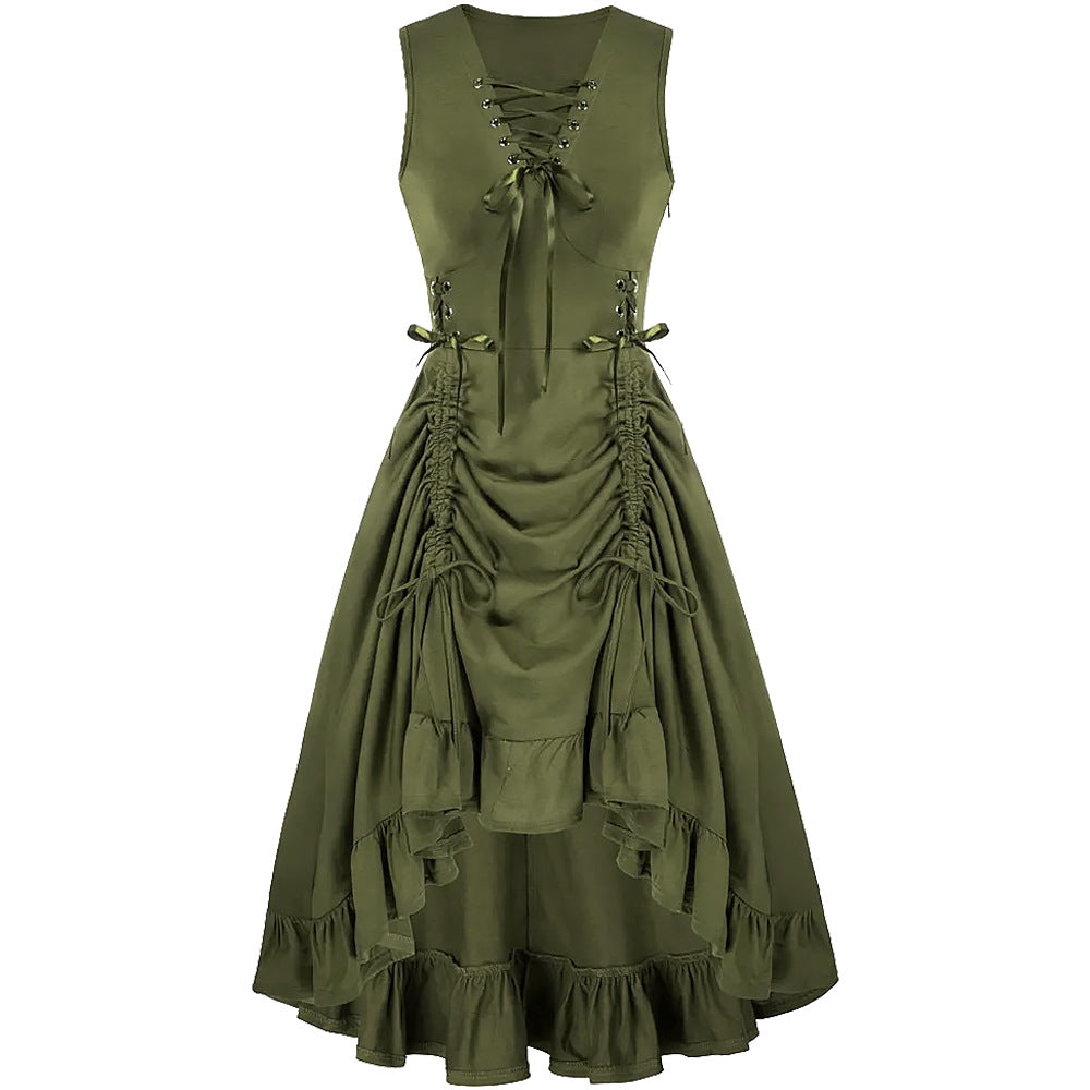 Langes Steampunk-Kleid