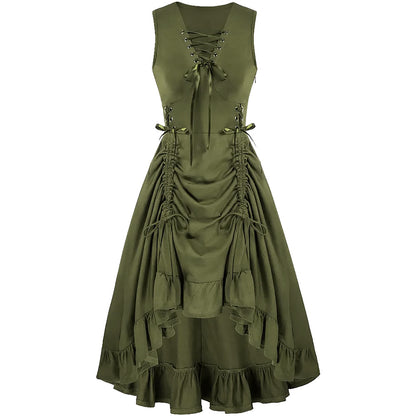 Langes Steampunk-Kleid