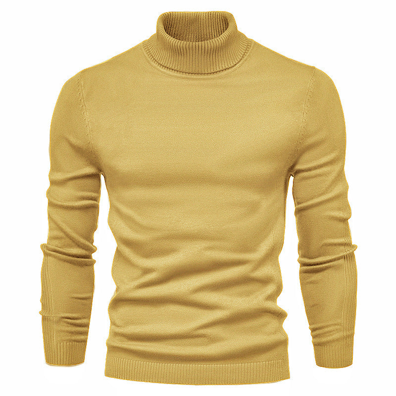 Slim-Fit-Rollkragenpullover für Herren
