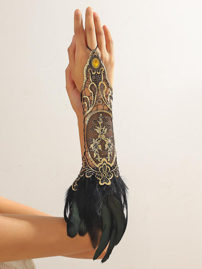 Steampunk-Armbänder Messinglicht