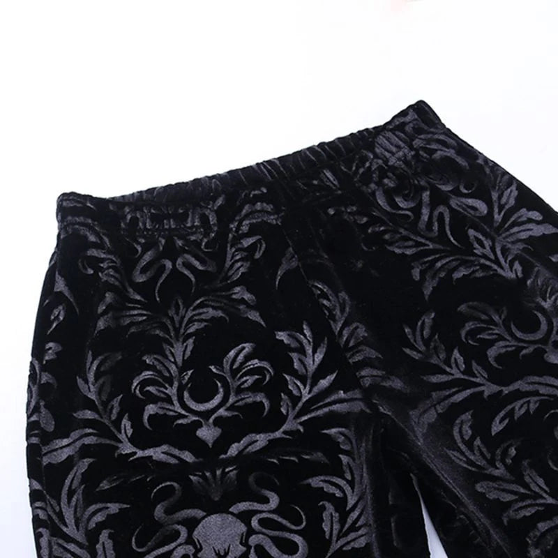 Schwarze Gothic-Hose für Damen