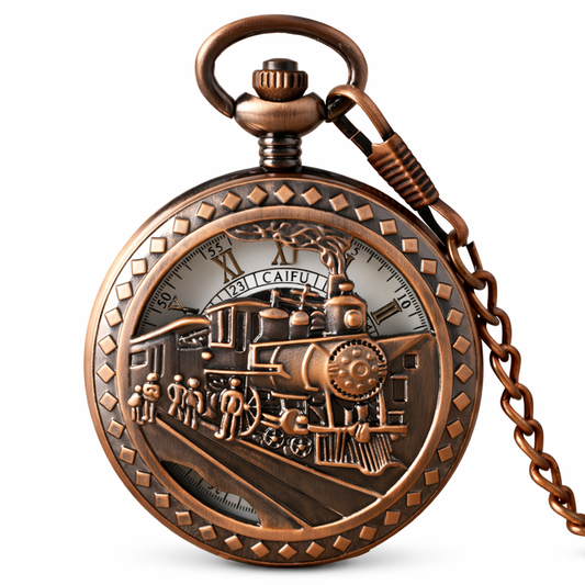 Taschenuhr im Zugdesign