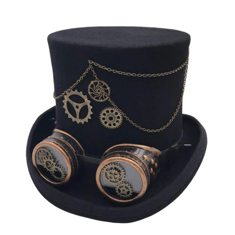 Steampunk-Zylinder mit Zahnrädern