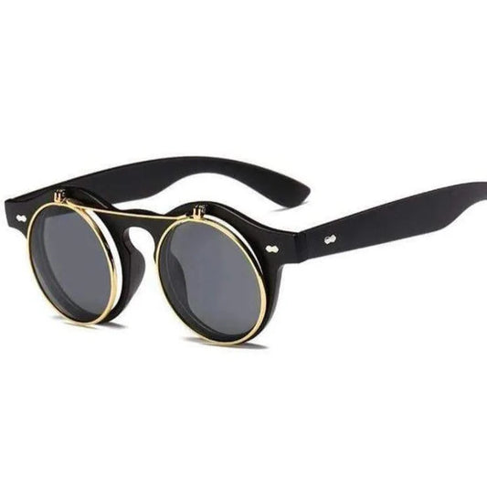 Steampunk-Klappsonnenbrille