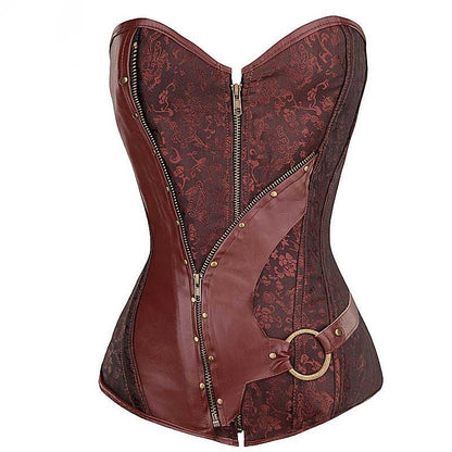 Vintage braunes Steampunk-Korsett