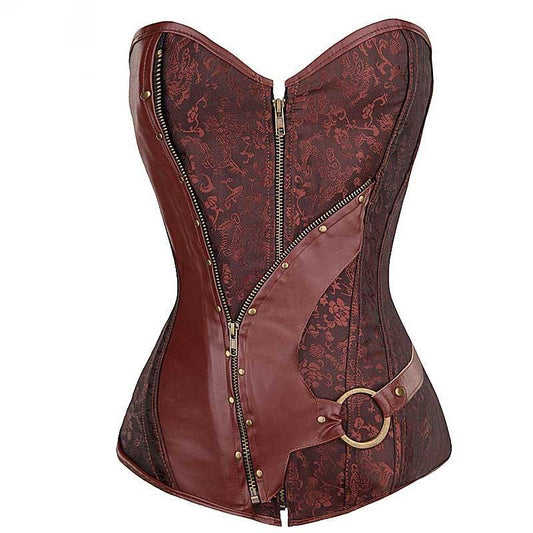 Vintage braunes Steampunk-Korsett
