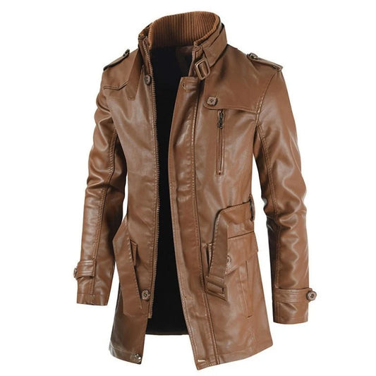 Steampunk-PU-Jacke für Herren