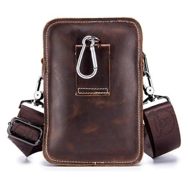 Lederschultertasche für Herren
