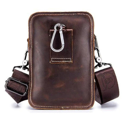 Lederschultertasche für Herren