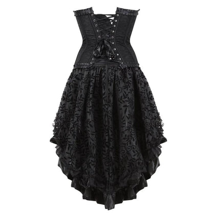 Gothic-Korsett- und Rockset