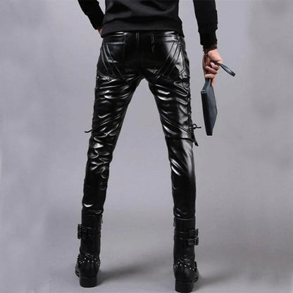 Gothic-Herrenhose aus Kunstleder