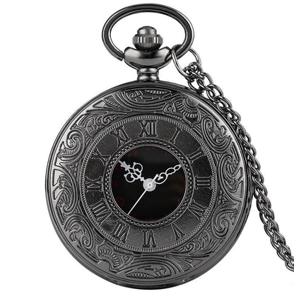 Schwarze Steampunk-Taschenuhr