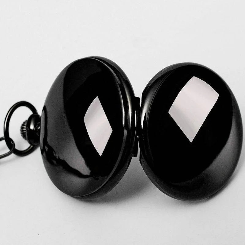 Schwarze Herren-Taschenuhr