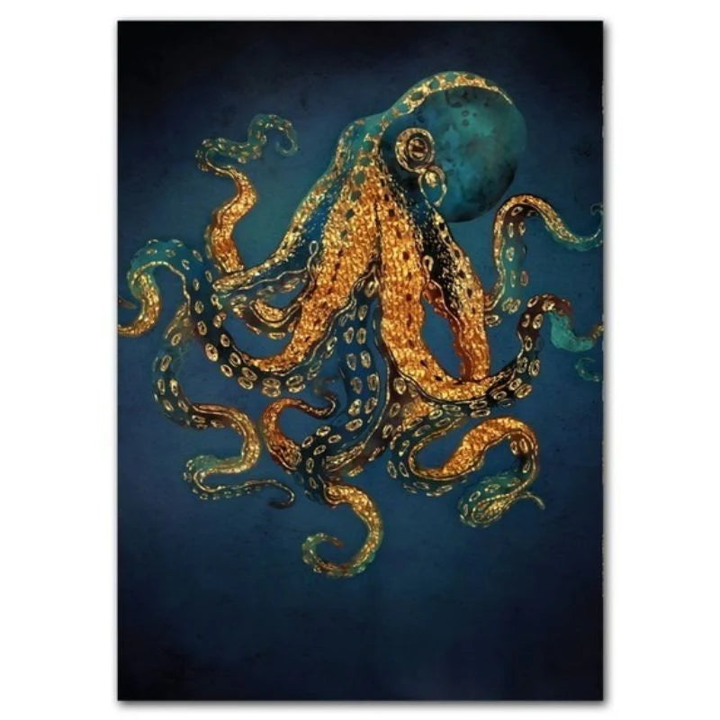 Steampunk-Oktopus-Gemälde