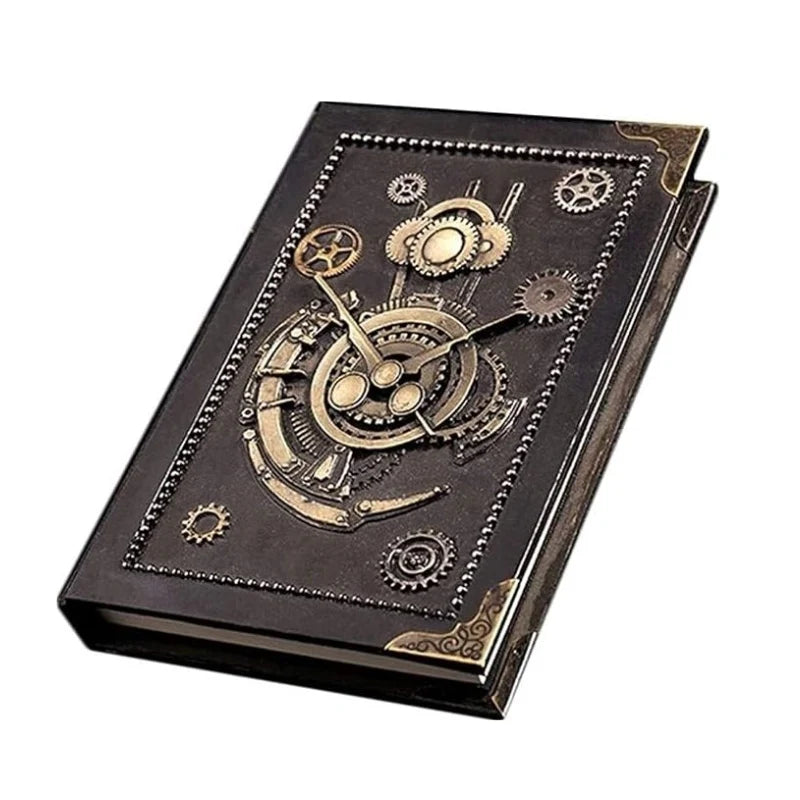 Schwarzes Steampunk-Notizbuch