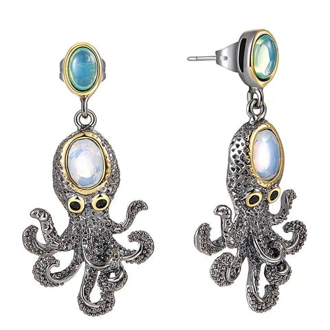 Steampunk-Oktopus-Ohrringe