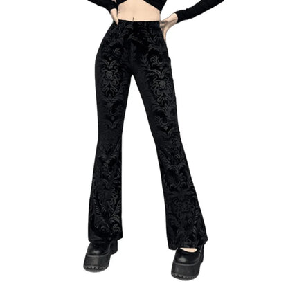Schwarze Gothic-Hose für Damen