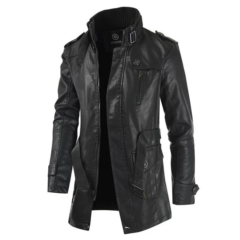 Steampunk-PU-Jacke für Herren
