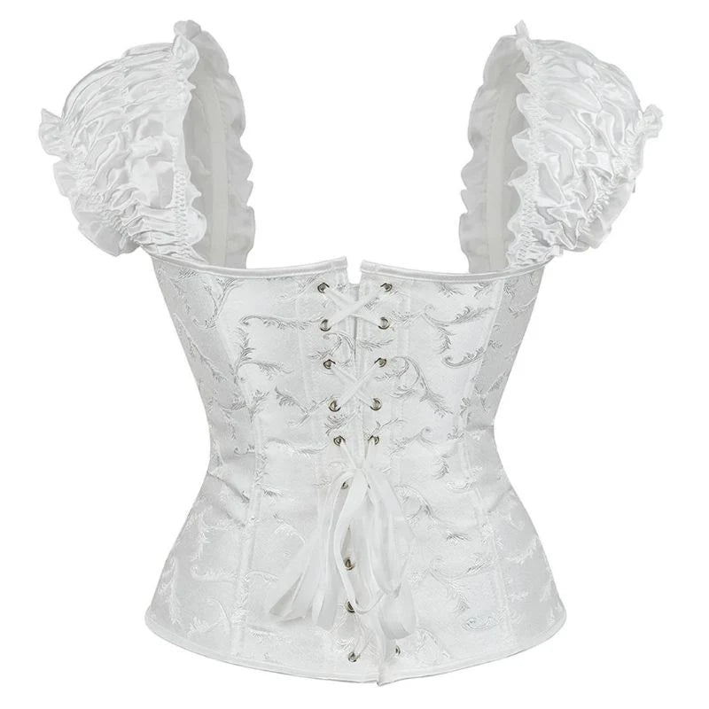 Viktorianisches weißes Bustier