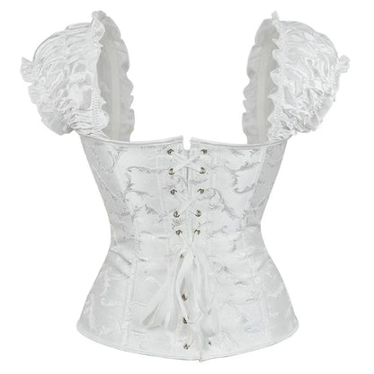 Viktorianisches weißes Bustier