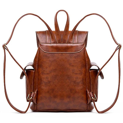 Vintage Damenrucksack aus PU