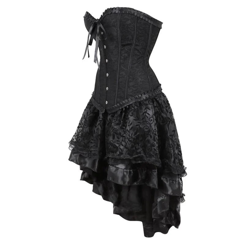 Gothic-Korsett- und Rockset