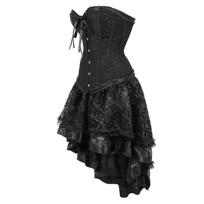 Gothic-Korsett- und Rockset