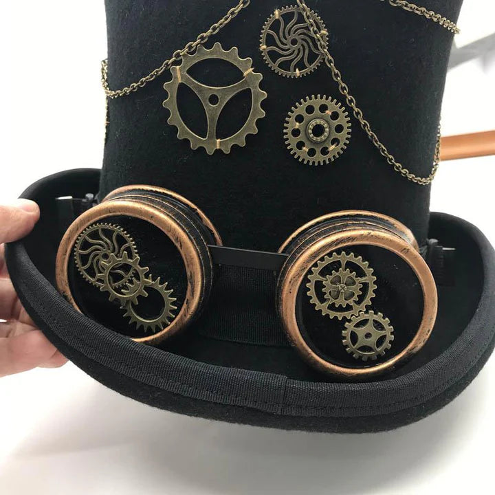 Steampunk-Zylinder mit Zahnrädern