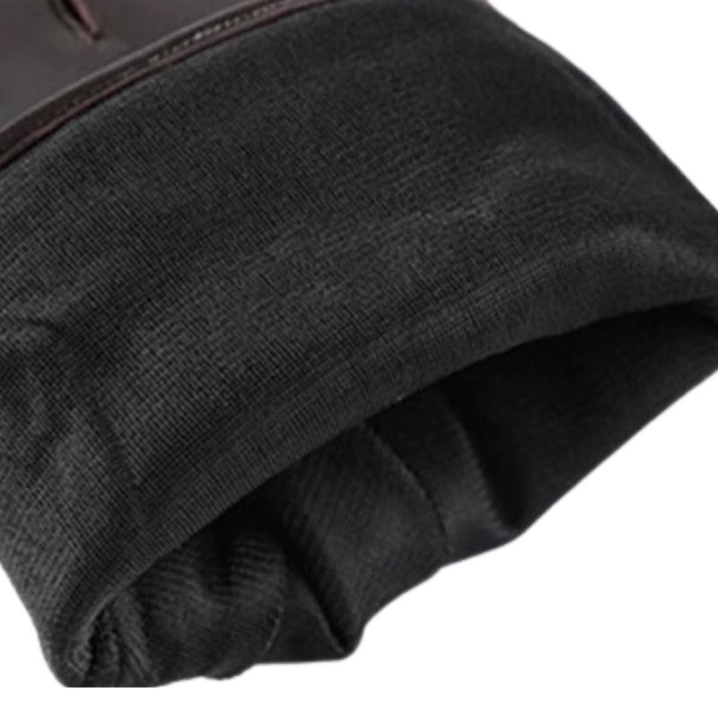 Braune Lederhandschuhe für Herren
