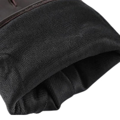 Braune Lederhandschuhe für Herren