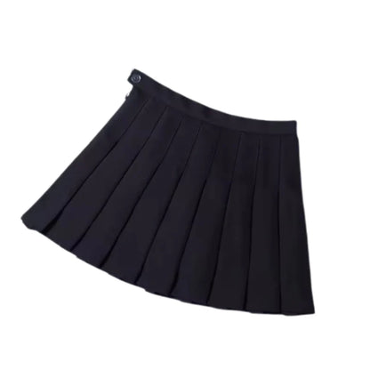 Hochtaillierter Faltenminirock