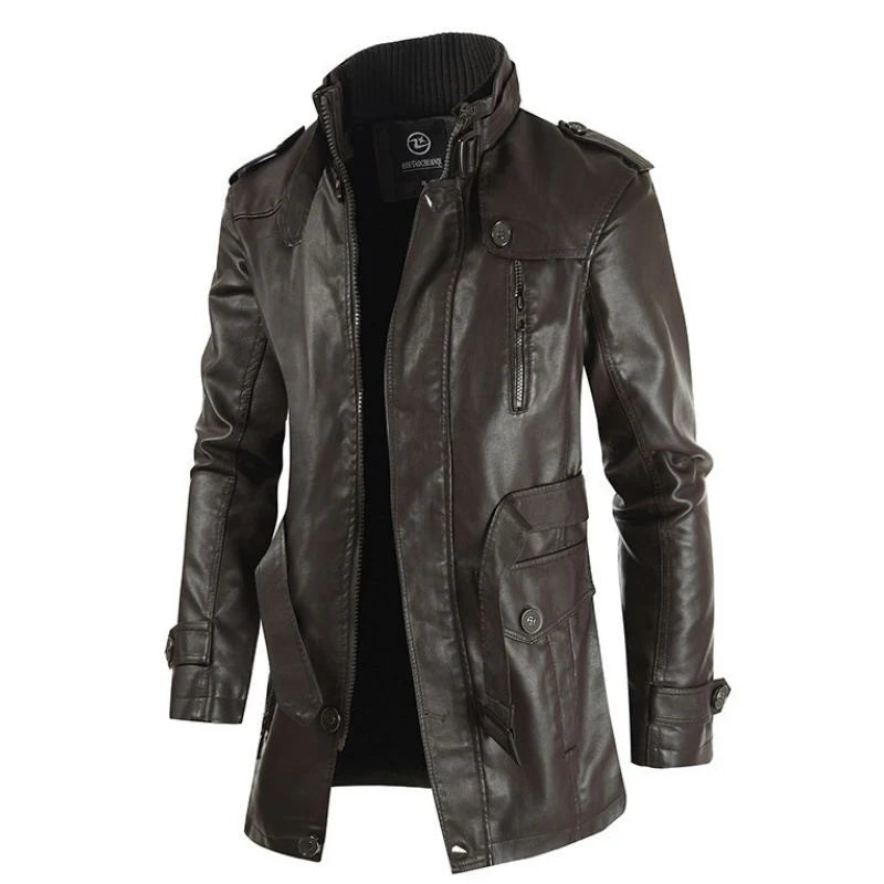 Steampunk-PU-Jacke für Herren