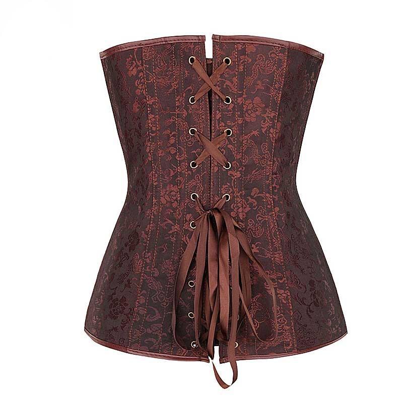 Vintage braunes Steampunk-Korsett