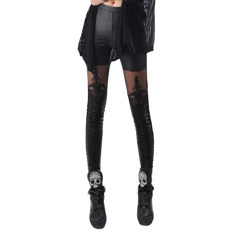 Gothic-Leggings für Damen