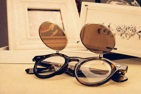 Steampunk-Klappsonnenbrille
