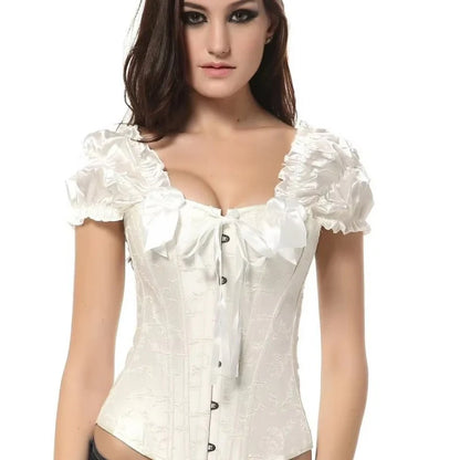 Viktorianisches weißes Bustier