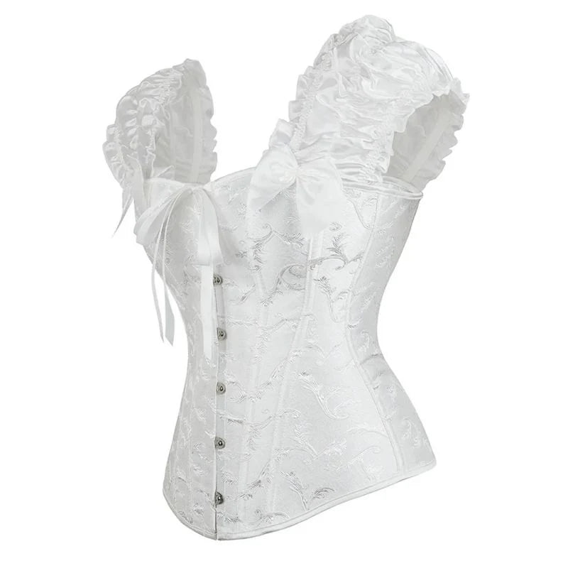 Viktorianisches weißes Bustier