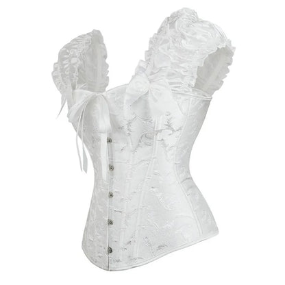 Viktorianisches weißes Bustier